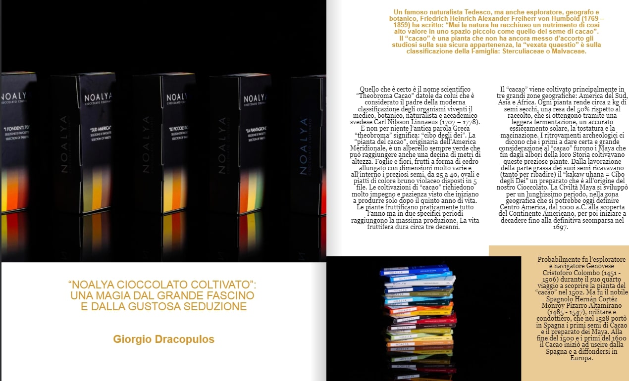 Noalya Cioccolato Coltivato su Wine & Fashion Magazine 